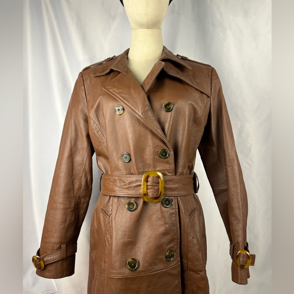 Leather coat